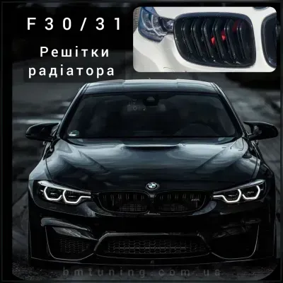 BMW Решітки радіатора F30 grills-f30-doubleslat фото